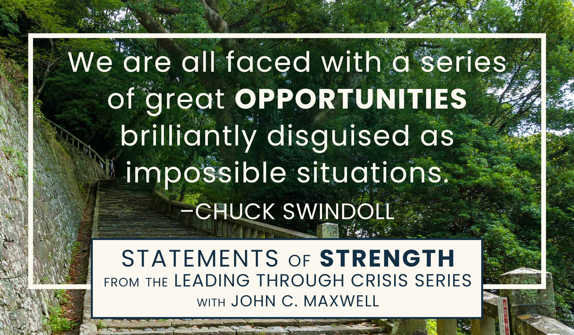 image of quote pic with quotation by chuck swindoll on opportunities