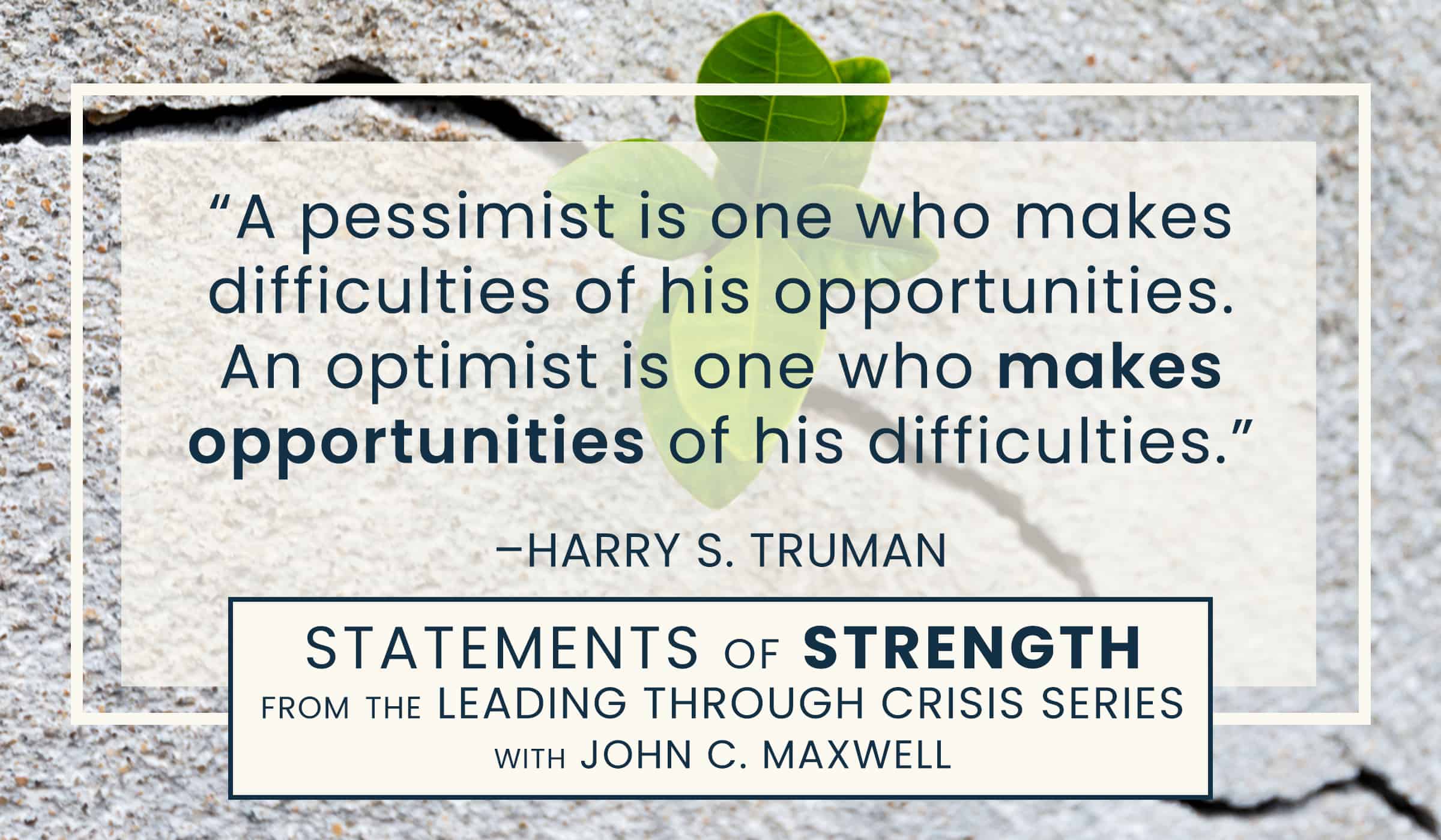 image of quotation text with quote by Harry S Truman